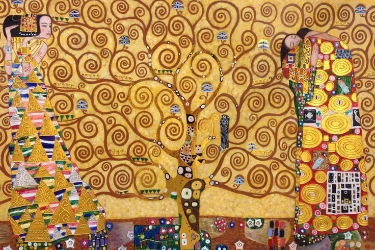 Gustav Klimt-The Expectation, Tree of Life, (1905-1909)