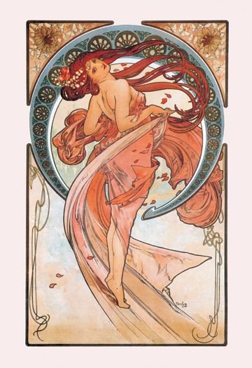 Alphonse Mucha - Dance from "The Arts" (1898)